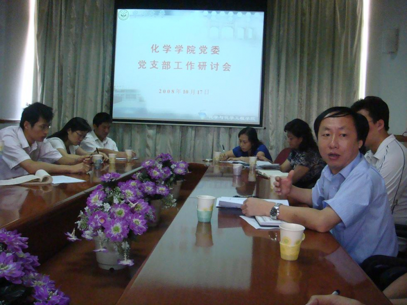 化学学院党委召开党支部工作研讨会 