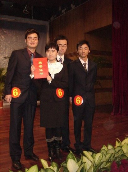 祝贺我院苏星鹏、王春瑞等同学获中山大学2008年“挑战杯”课外科技学术作品竞赛特等奖